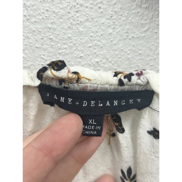 Jane and Delancey Women's Floral Blouse Top Size XL Multicolor Boho Paisley - Picture 7 of 8